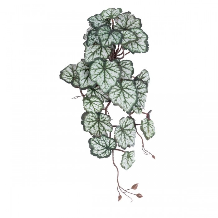 GloboStar® Artificial Garden REX BEGONIA HANGING PLANT 20604 Τεχνητό Διακοσμητικό Κρεμαστό Φυτό Βιγόνια Υ45cm