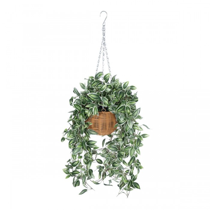 GloboStar® Artificial Garden GOLDEN BELL WILLOW HANGING PLANT 20627 Τεχνητό Κρεμαστό Διακοσμητικό Φυτό Ιτίας  Y50cm