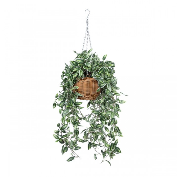 GloboStar® Artificial Garden GOLDEN BELL WILLOW HANGING PLANT 20627 Τεχνητό Κρεμαστό Διακοσμητικό Φυτό Ιτίας  Y50cm
