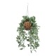 GloboStar® Artificial Garden GOLDEN BELL WILLOW HANGING PLANT 20627 Τεχνητό Κρεμαστό Διακοσμητικό Φυτό Ιτίας  Y50cm