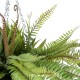GloboStar® Artificial Garden FERN HANGING BOUQUET PLANT 20629 Τεχνητό Κρεμαστό Διακοσμητικό Φυτό Φτέρης  Y65cm