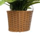 GloboStar® Artificial Garden FERN HANGING BOUQUET PLANT 20629 Τεχνητό Κρεμαστό Διακοσμητικό Φυτό Φτέρης  Y65cm