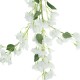 GloboStar® Artificial Garden BOUGAUVILLEA BRANCH 20651 Τεχνητό Διακοσμητικό Κλαδί Μπουκανβίλιας Λευκή Y115cm