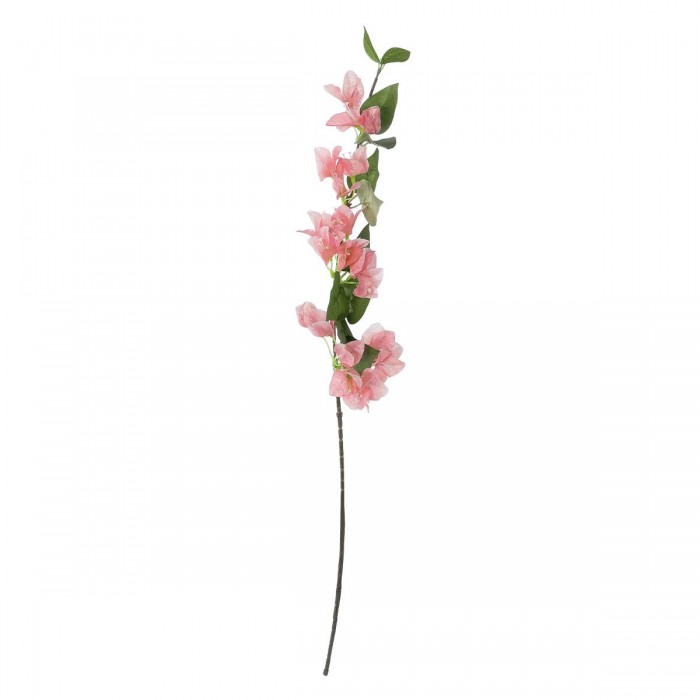 GloboStar® Artificial Garden BOUGAUVILLEA BRANCH 20655 Τεχνητό Διακοσμητικό Κλαδί Μπουκανβίλιας Ροζ - Πορτοκαλί Y80cm
