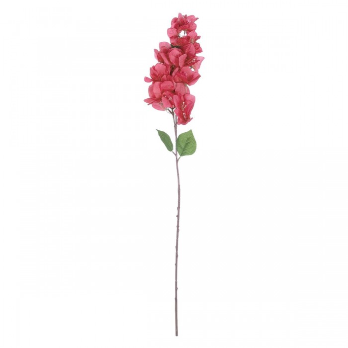 GloboStar® Artificial Garden BOUGAUVILLEA BRANCH 20658 Τεχνητό Διακοσμητικό Κλαδί Μπουκανβίλιας Φουξ Y80cm
