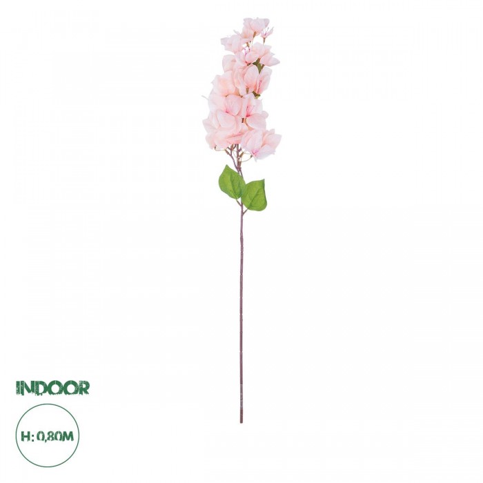 GloboStar® Artificial Garden BOUGAUVILLEA BRANCH 20660 Τεχνητό Διακοσμητικό Κλαδί Μπουκανβίλιας Ροζ - Πορτοκαλί Y80cm