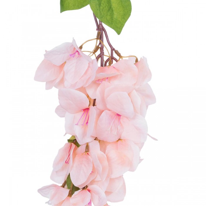 GloboStar® Artificial Garden BOUGAUVILLEA BRANCH 20660 Τεχνητό Διακοσμητικό Κλαδί Μπουκανβίλιας Ροζ - Πορτοκαλί Y80cm