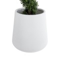 GloboStar® Artificial Garden MISSOURI 20693 Διακοσμητικό Πολυεστερικό Τσιμεντένιο Κασπώ Γλάστρα - Flower Pot Λευκό Φ70 x Υ70cm GloboStar® Artificial Garden MISSOURI 20693 Διακοσμητικό Πολυεστερικό Τσιμεντένιο Κασπώ Γλάστρα - Flower Pot Λευκό Φ70 x Υ70cm