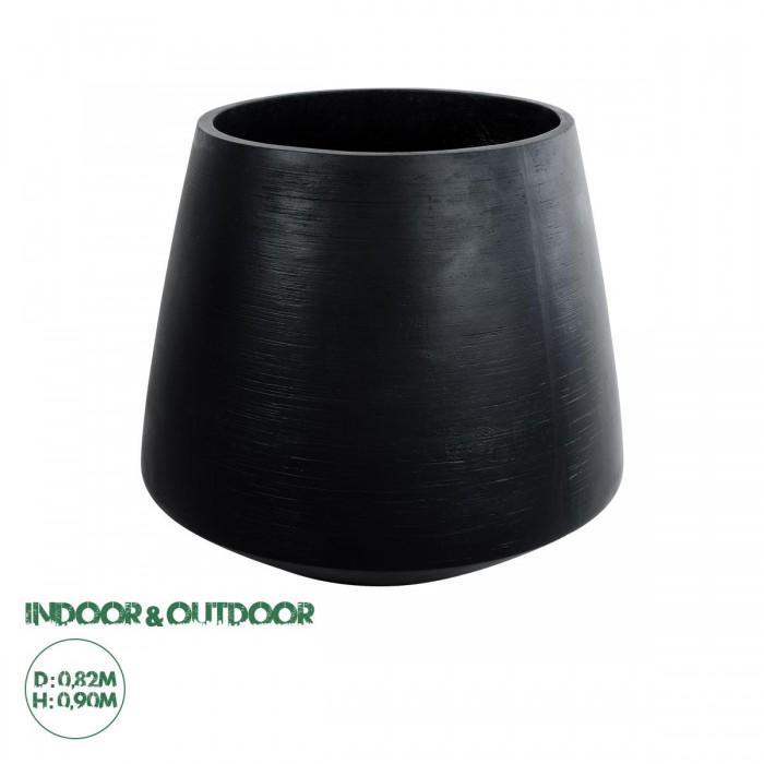 GloboStar® Artificial Garden TIJUANA 20704 Διακοσμητικό Πολυεστερικό Τσιμεντένιο Κασπώ Γλάστρα - Flower Pot Μαύρο Φ82 x Υ90cm GloboStar® Artificial Garden TIJUANA 20704 Διακοσμητικό Πολυεστερικό Τσιμεντένιο Κασπώ Γλάστρα - Flower Pot Μαύρο Φ82 x Υ90cm