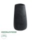 GloboStar® Artificial Garden CHLOE 20709 Επιδαπέδιο Πολυεστερικό Τσιμεντένιο Κασπώ Γλάστρα - Flower Pot Μαύρο Μ45 x Π49 x Υ90cm