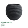 GloboStar® Artificial Garden ILAEIRA 20713 Επιδαπέδιο Πολυεστερικό Τσιμεντένιο Κασπώ Γλάστρα - Flower Pot Μαύρο Φ58 x Υ53cm GloboStar® Artificial Garden ILAEIRA 20713 Επιδαπέδιο Πολυεστερικό Τσιμεντένιο Κασπώ Γλάστρα - Flower Pot Μαύρο Φ58 x Υ53cm