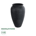 GloboStar® Artificial Garden OLYMPIA 20718 Επιδαπέδιο Πολυεστερικό Τσιμεντένιο Κασπώ Γλάστρα - Flower Pot Μαύρο Φ55 x Υ90cm GloboStar® Artificial Garden OLYMPIA 20718 Επιδαπέδιο Πολυεστερικό Τσιμεντένιο Κασπώ Γλάστρα - Flower Pot Μαύρο Φ55 x Υ90cm