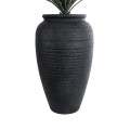 GloboStar® Artificial Garden OLYMPIA 20718 Επιδαπέδιο Πολυεστερικό Τσιμεντένιο Κασπώ Γλάστρα - Flower Pot Μαύρο Φ55 x Υ90cm GloboStar® Artificial Garden OLYMPIA 20718 Επιδαπέδιο Πολυεστερικό Τσιμεντένιο Κασπώ Γλάστρα - Flower Pot Μαύρο Φ55 x Υ90cm