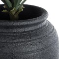 GloboStar® Artificial Garden OLYMPIA 20718 Επιδαπέδιο Πολυεστερικό Τσιμεντένιο Κασπώ Γλάστρα - Flower Pot Μαύρο Φ55 x Υ90cm GloboStar® Artificial Garden OLYMPIA 20718 Επιδαπέδιο Πολυεστερικό Τσιμεντένιο Κασπώ Γλάστρα - Flower Pot Μαύρο Φ55 x Υ90cm