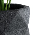 GloboStar® Artificial Garden GENOVA 20724 Επιδαπέδιο Πολυεστερικό Τσιμεντένιο Κασπώ Γλάστρα - Flower Pot Μαύρο Φ40 x Υ90cm GloboStar® Artificial Garden GENOVA 20724 Επιδαπέδιο Πολυεστερικό Τσιμεντένιο Κασπώ Γλάστρα - Flower Pot Μαύρο Φ40 x Υ90cm