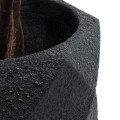 GloboStar® Artificial Garden GENOVA 20726 Επιδαπέδιο Πολυεστερικό Τσιμεντένιο Κασπώ Γλάστρα - Flower Pot Μαύρο Φ40 x Υ30cm GloboStar® Artificial Garden GENOVA 20726 Επιδαπέδιο Πολυεστερικό Τσιμεντένιο Κασπώ Γλάστρα - Flower Pot Μαύρο Φ40 x Υ30cm