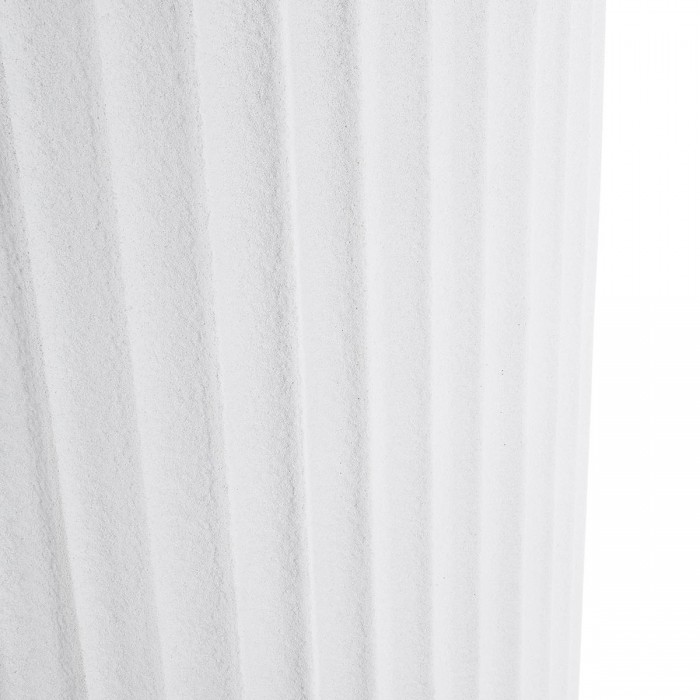 GloboStar® Artificial Garden MARSALA 20735 Επιδαπέδιο Πολυεστερικό Τσιμεντένιο Κασπώ Γλάστρα - Flower Pot Λευκό Φ41 x Υ120cm