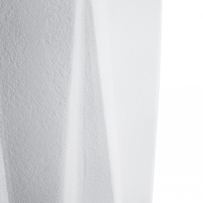 GloboStar® Artificial Garden PADOVA 20739 Επιδαπέδιο Πολυεστερικό Τσιμεντένιο Κασπώ Γλάστρα - Flower Pot Λευκό Φ48 x Υ100cm