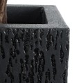 GloboStar® Artificial Garden CATALONIA 20767 Επιδαπέδιο Πολυεστερικό Τσιμεντένιο Κασπώ Γλάστρα - Flower Pot Μαύρο Μ30 x Π30 x Υ30cm GloboStar® Artificial Garden CATALONIA 20767 Επιδαπέδιο Πολυεστερικό Τσιμεντένιο Κασπώ Γλάστρα - Flower Pot Μαύρο Μ30 x Π30 x Υ30cm