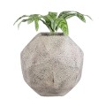 GloboStar® Artificial Garden BOROUGH 20781 Επιδαπέδιο Πολυεστερικό Τσιμεντένιο Κασπώ Γλάστρα - Flower Pot Λευκό με Μπεζ Μ38 x Π38 x Υ38cm GloboStar® Artificial Garden BOROUGH 20781 Επιδαπέδιο Πολυεστερικό Τσιμεντένιο Κασπώ Γλάστρα - Flower Pot Λευκό με Μπεζ Μ38 x Π38 x Υ38cm