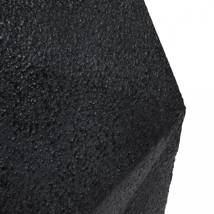 GloboStar® Artificial Garden CAMDEN 20788 Επιδαπέδιο Πολυεστερικό Τσιμεντένιο Κασπώ Γλάστρα - Flower Pot Μαύρο Μ47 x Π43 x Υ66cm