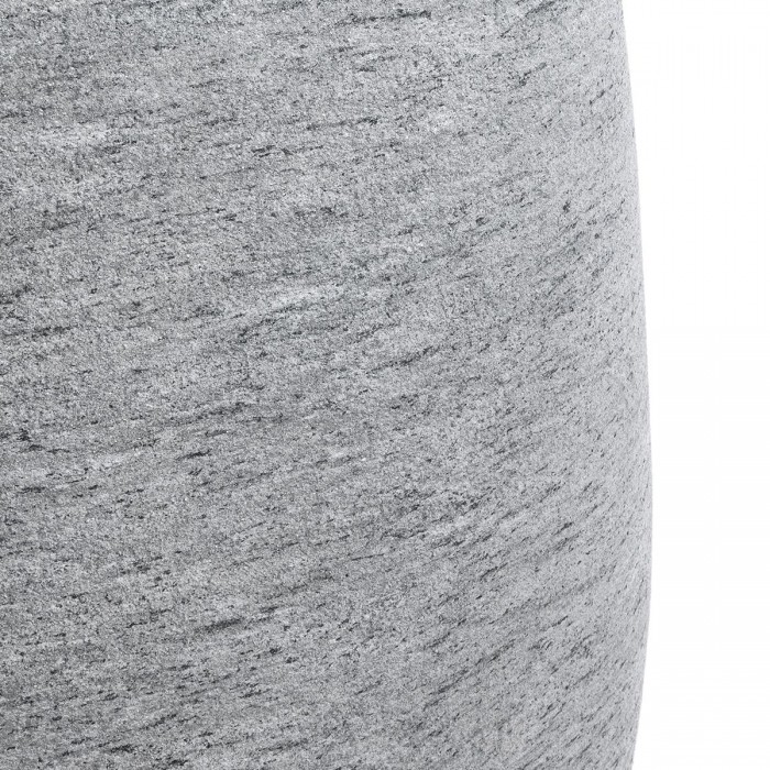 GloboStar® Artificial Garden OXFORD 20794 Επιδαπέδιο Πολυεστερικό Τσιμεντένιο Κασπώ Γλάστρα - Flower Pot Γκρι Μ60 x Π55 x Υ43cm
