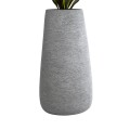 GloboStar® Artificial Garden OXFORD 20795 Επιδαπέδιο Πολυεστερικό Τσιμεντένιο Κασπώ Γλάστρα - Flower Pot Γκρι Μ45 x Π49 x Υ90cm