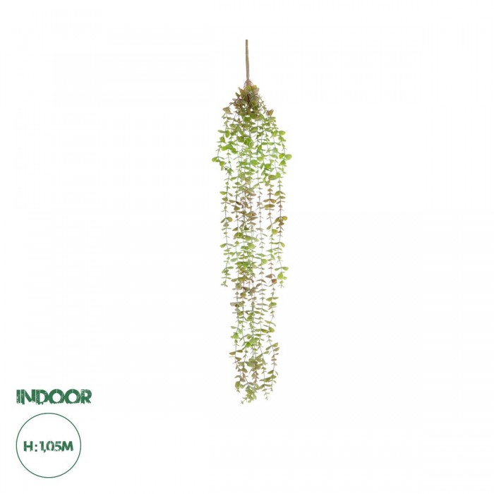 GloboStar® Artificial Garden HANGING EUCALYPTUS 20810 Τεχνητό Διακοσμητικό Κρεμαστό Φυτό Ευκάλυπτος Μ16 x Π9 x Υ105cm