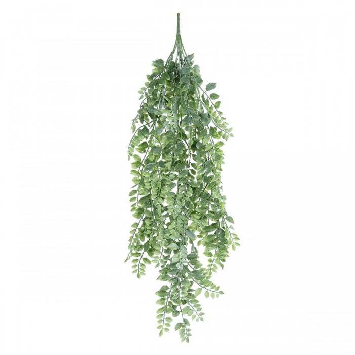 GloboStar® Artificial Garden HANGING FERN BRANCH  20831 Τεχνητό Διακοσμητικό Κρεμαστό κλαδί Φτέρης Μ30 x Π10 x Υ85cm