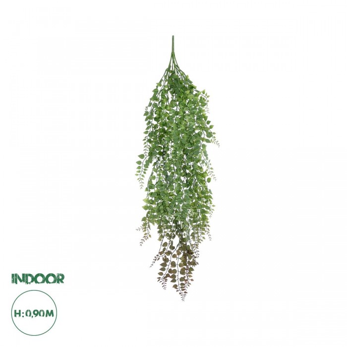 GloboStar® Artificial Garden HANGING ADIANTUM 20838 Τεχνητό Διακοσμητικό Κρεμαστό Κλαδί Αδίαντο Μ20 x Π6 x Υ90cm