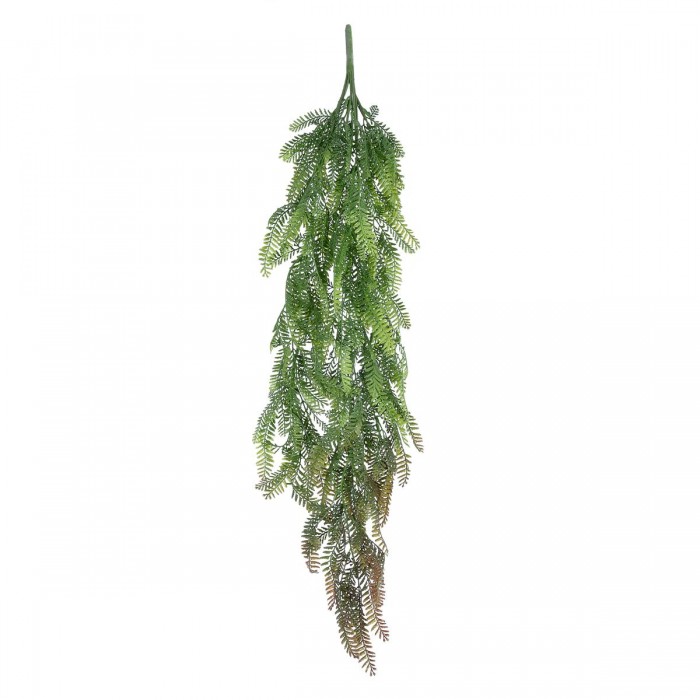 GloboStar® Artificial Garden HANGING FERN 20842 Τεχνητό Διακοσμητικό Κρεμαστό Φυτό Φτέρη Μ25 x Π12 x Υ85cm