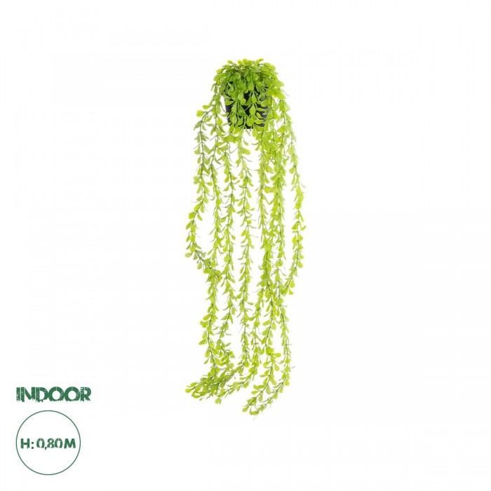 GloboStar® Artificial Garden HANGING MYRTLE 20881 - Τεχνητό Κρεμαστό Διακοσμητικό Φυτό Μυρτιά Φ21 x Y80cm