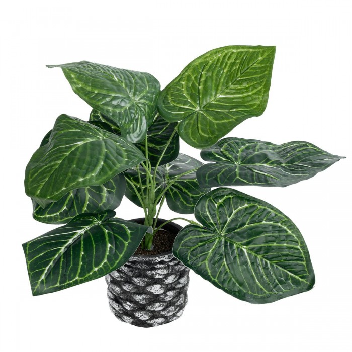 GloboStar® Artificial Garden ANTHURIUM 20892 Τεχνητό Διακοσμητικό Φυτό Ανθούριο Φ40 x Υ33cm