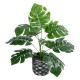 GloboStar® Artificial Garden MONSTERA 20893 Τεχνητό Διακοσμητικό Φυτό Μονστέρα Φ40 x Υ33cm