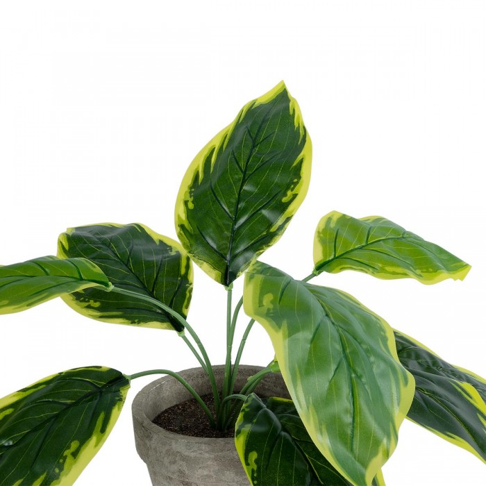 GloboStar® Artificial Garden YELLOW HOSTA 20899 Τεχνητό Διακοσμητικό Φυτό Κίτρινη Χόστα Υ40cm