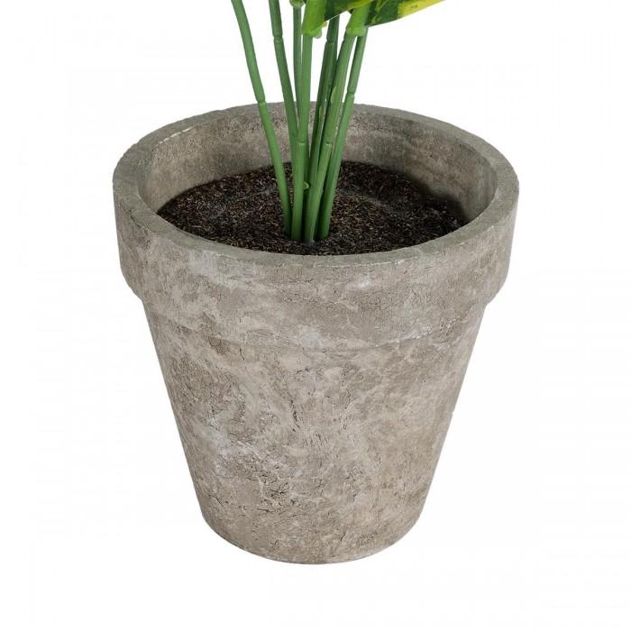 GloboStar® Artificial Garden YELLOW HOSTA 20899 Τεχνητό Διακοσμητικό Φυτό Κίτρινη Χόστα Υ40cm