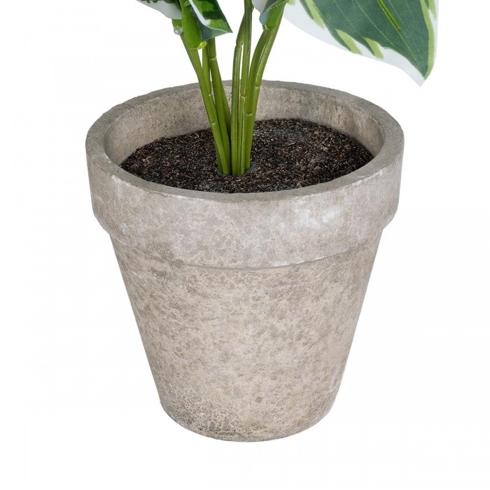 GloboStar® Artificial Garden WHITE HOSTA 20900 Διακοσμητικό Φυτό Λευκή  Χόστα Υ40cm