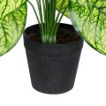 GloboStar® Artificial Garden CALADIUM 20913 Διακοσμητικό Φυτό Καλάντιουμ Υ75cm