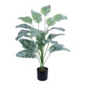 GloboStar® Artificial Garden BANANA ZEBRA 20919 Διακοσμητικό Φυτό Μπανανιά Ζέβρα Υ80cm