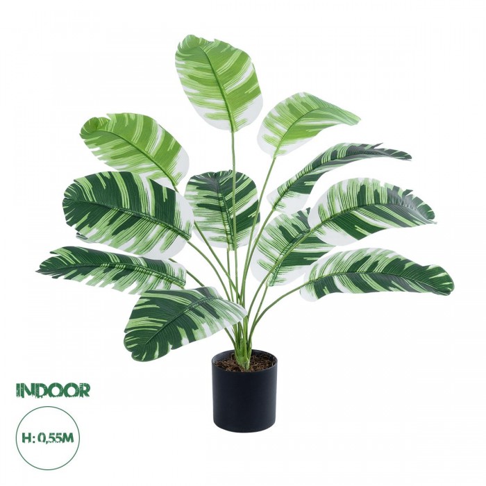 GloboStar® Artificial Garden BANANA ZEBRA 20929 Διακοσμητικό Φυτό Μπανανιά Ζέβρα Υ55cm GloboStar® Artificial Garden BANANA ZEBRA 20929 Διακοσμητικό Φυτό Μπανανιά Ζέβρα Υ55cm