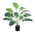 GloboStar® Artificial Garden BANANA ZEBRA 20929 Διακοσμητικό Φυτό Μπανανιά Ζέβρα Υ55cm