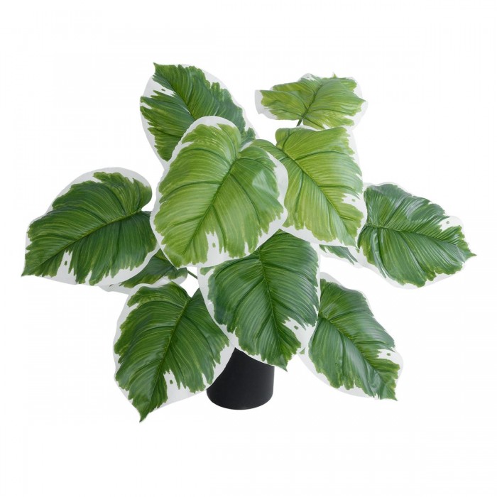 GloboStar® Artificial Garden WHITE HOSTA 20931 Διακοσμητικό Φυτό Λευκή  Χόστα Υ55cm