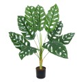 GloboStar® Artificial Garden MONSTERA 20924 Διακοσμητικό Φυτό Μονστέρα Υ90cm