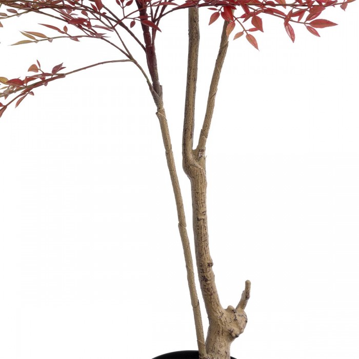 GloboStar® Artificial Garden RED NANDINA PLANT 20966 Διακοσμητικό Φυτό Κόκκινη Ναντίνα Φ66 x Υ150cm