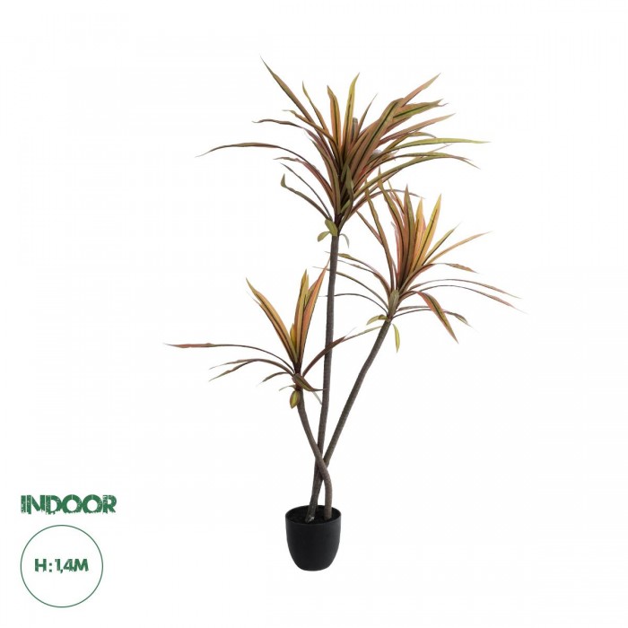 GloboStar® Artificial Garden DRAGON BLOOD TREE 20969 Τεχνητό Διακοσμητικό Φυτό Δράκαινα Φ100 x Υ140cm
