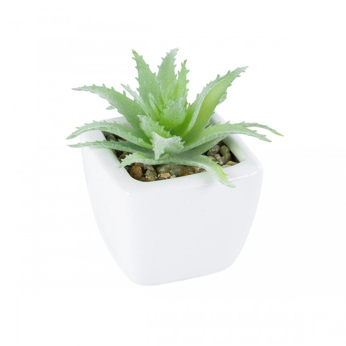 GloboStar® Artificial Garden SUCCULENT ALOE LOTUS 20976 Διακοσμητικό Φυτό Παχύφυτο Λωτός Αλόης Υ8cm