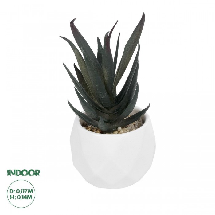 GloboStar® Artificial Garden SUCCULENT ALOE POTTED PLANT 20978 Διακοσμητικό Φυτό Αλόης Φ7 x Υ14cm GloboStar® Artificial Garden SUCCULENT ALOE POTTED PLANT 20978 Διακοσμητικό Φυτό Αλόης Φ7 x Υ14cm