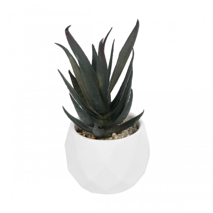 GloboStar® Artificial Garden SUCCULENT ALOE POTTED PLANT 20978 Διακοσμητικό Φυτό Αλόης Φ7 x Υ14cm