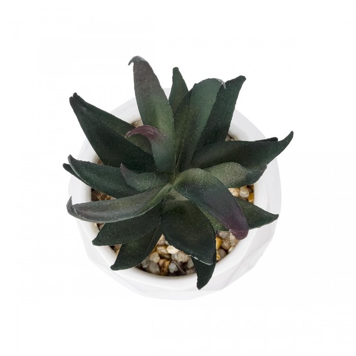 GloboStar® Artificial Garden SUCCULENT ALOE POTTED PLANT 20978 Διακοσμητικό Φυτό Αλόης Φ7 x Υ14cm