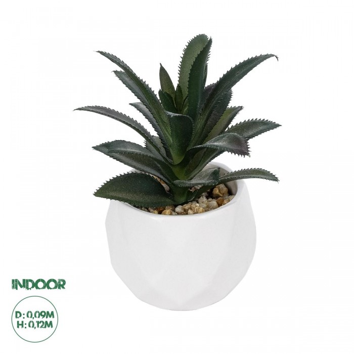 GloboStar® Artificial Garden SUCCULENT ALOE POTTED PLANT 20983 Διακοσμητικό Φυτό Αλόης Φ9 x Υ12cm GloboStar® Artificial Garden SUCCULENT ALOE POTTED PLANT 20983 Διακοσμητικό Φυτό Αλόης Φ9 x Υ12cm